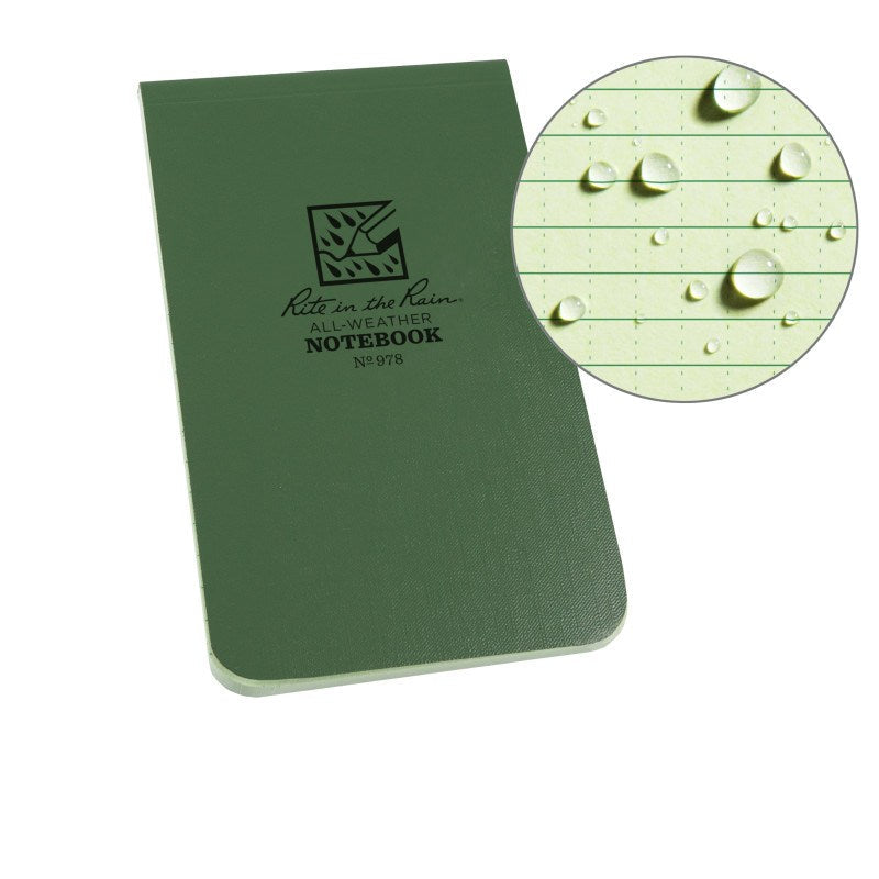 Rite in the Rain Soft Cover Top Bound Notebook - 3.25 x 5.25 378 - WCUniforms