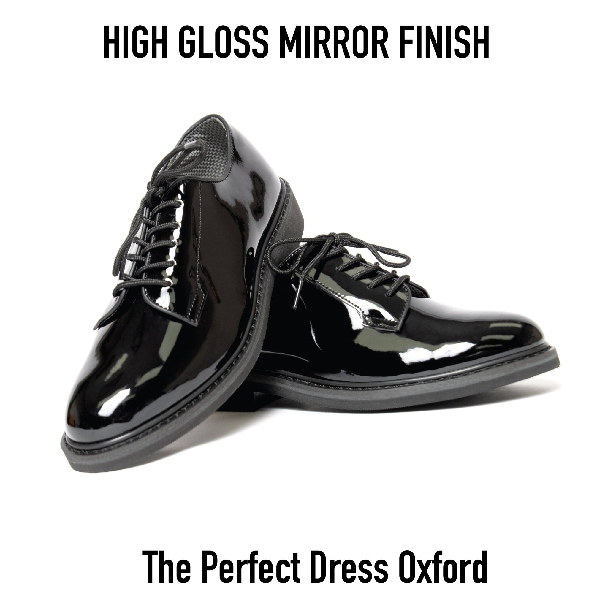 Rothco 5055 Rothco Uniform Hi-Gloss Oxford Dress Shoe - WCUniforms