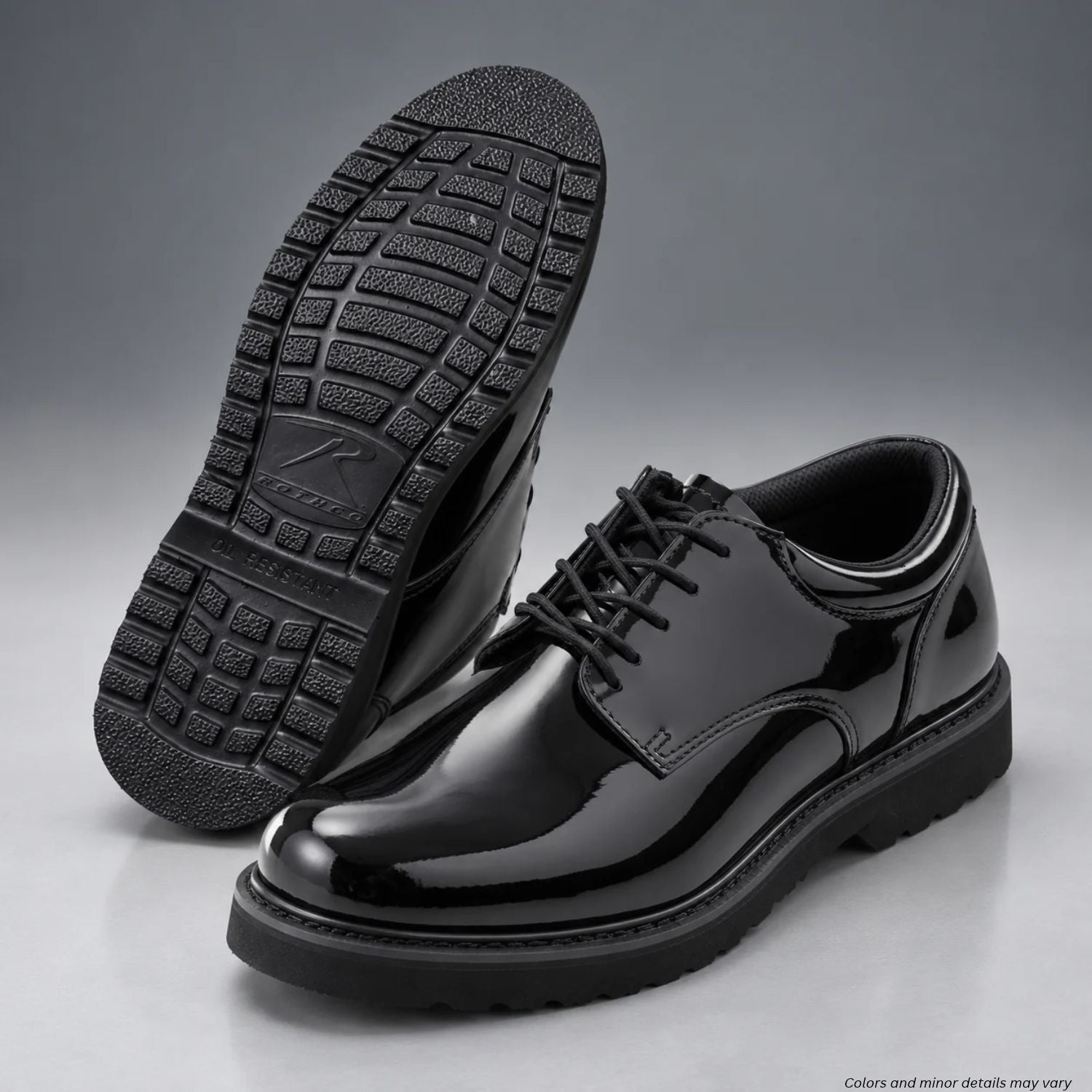 Rothco 5250 Hi Gloss Uniform Oxford Work Sole Shoes with mirror finish