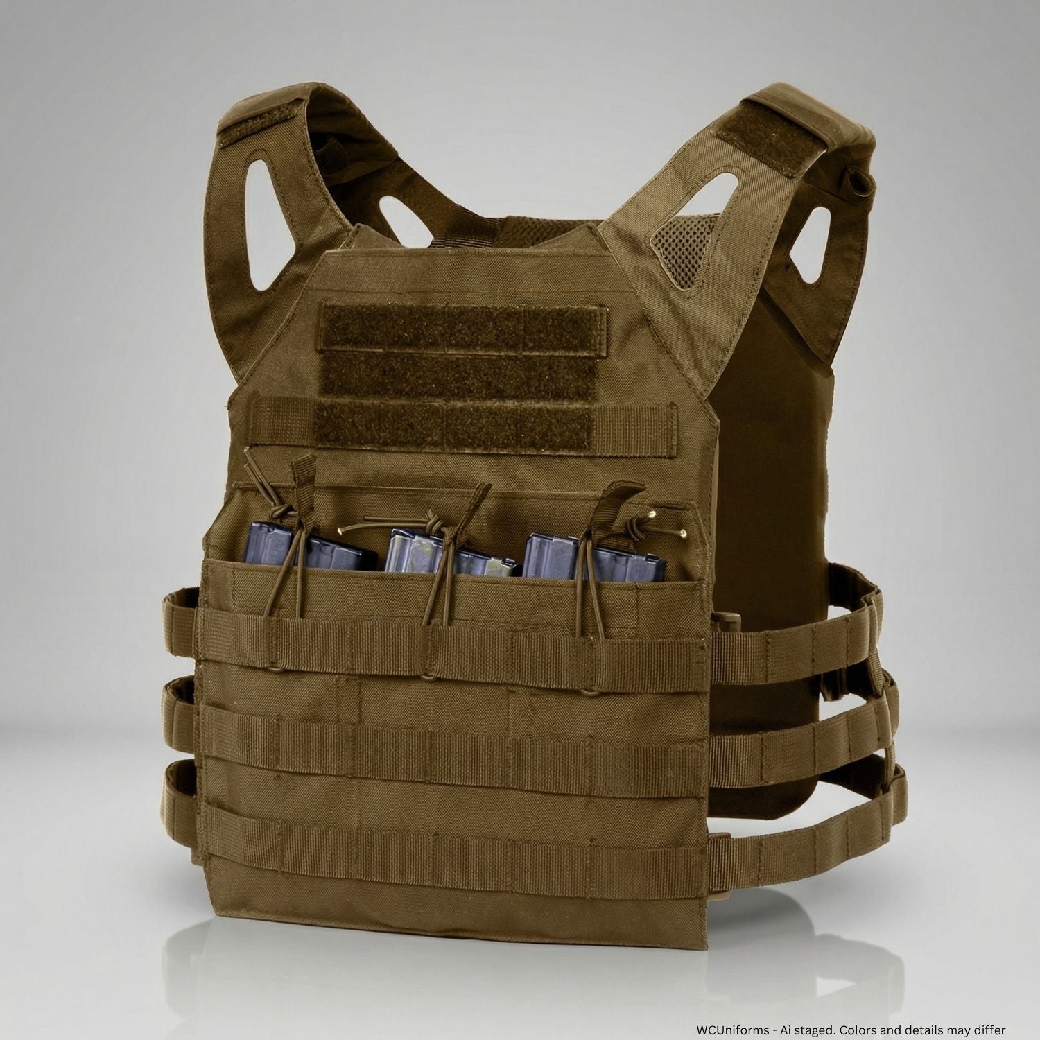 Rothco Lightweight Armor Plate Carrier Vest, Camo, Black, Coyote, OD Green - WCUniforms