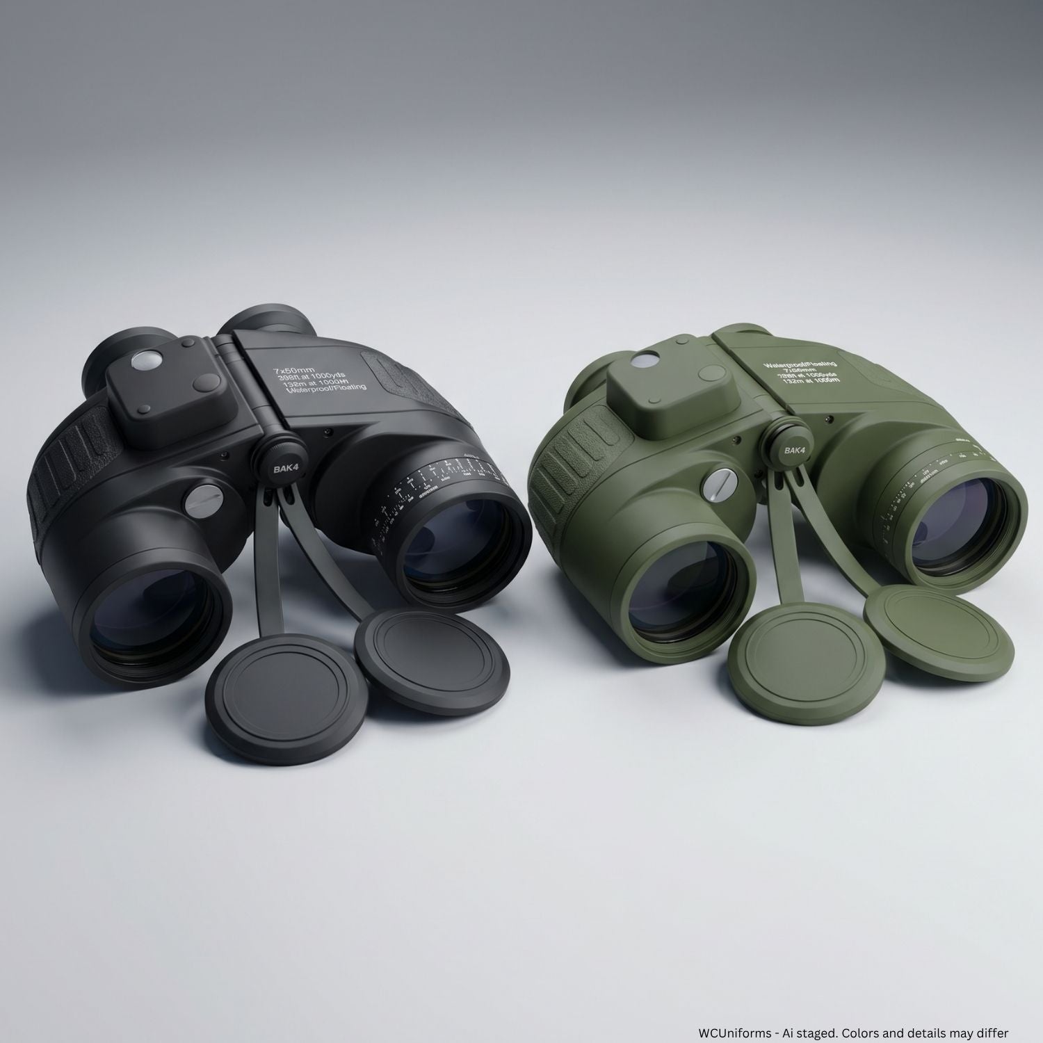 Rothco Military Type 7 x 50MM Binoculars (Black or Olive Drab Green) - WCUniforms