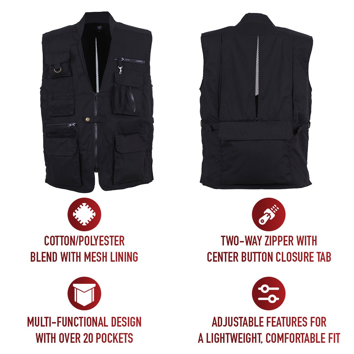 Rothco Plainclothes Concealed Carry Vest 8567 - WCUniforms