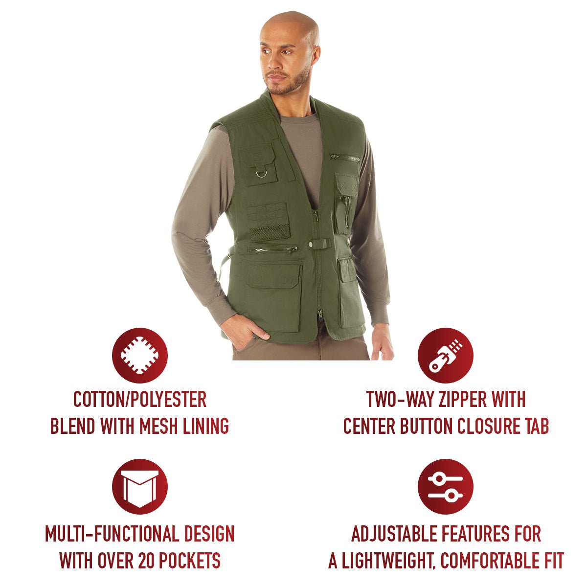 Rothco Plainclothes Concealed Carry Vest 8567 - WCUniforms