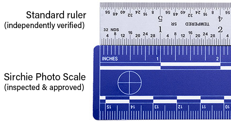 Sirchie 6" Photo Evidence Scales PPS400