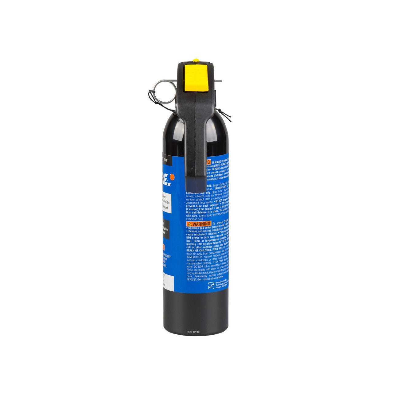 Handle view of Sabre 16.0 oz Foam OC Spray 10% OC and 1.33% MC (MK-9) 92H2O60-F on a white background