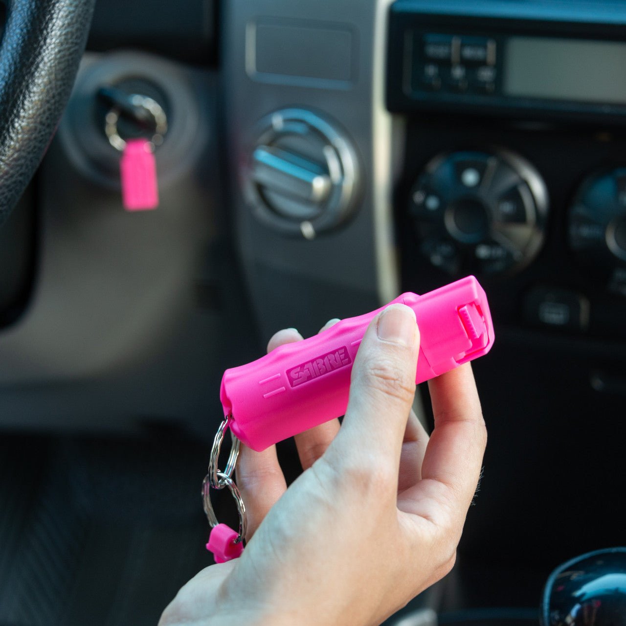 Sabre 3-In-1 Key Case Pepper Spray with Quick Release Key Ring HC-14-SC - WCUniforms
