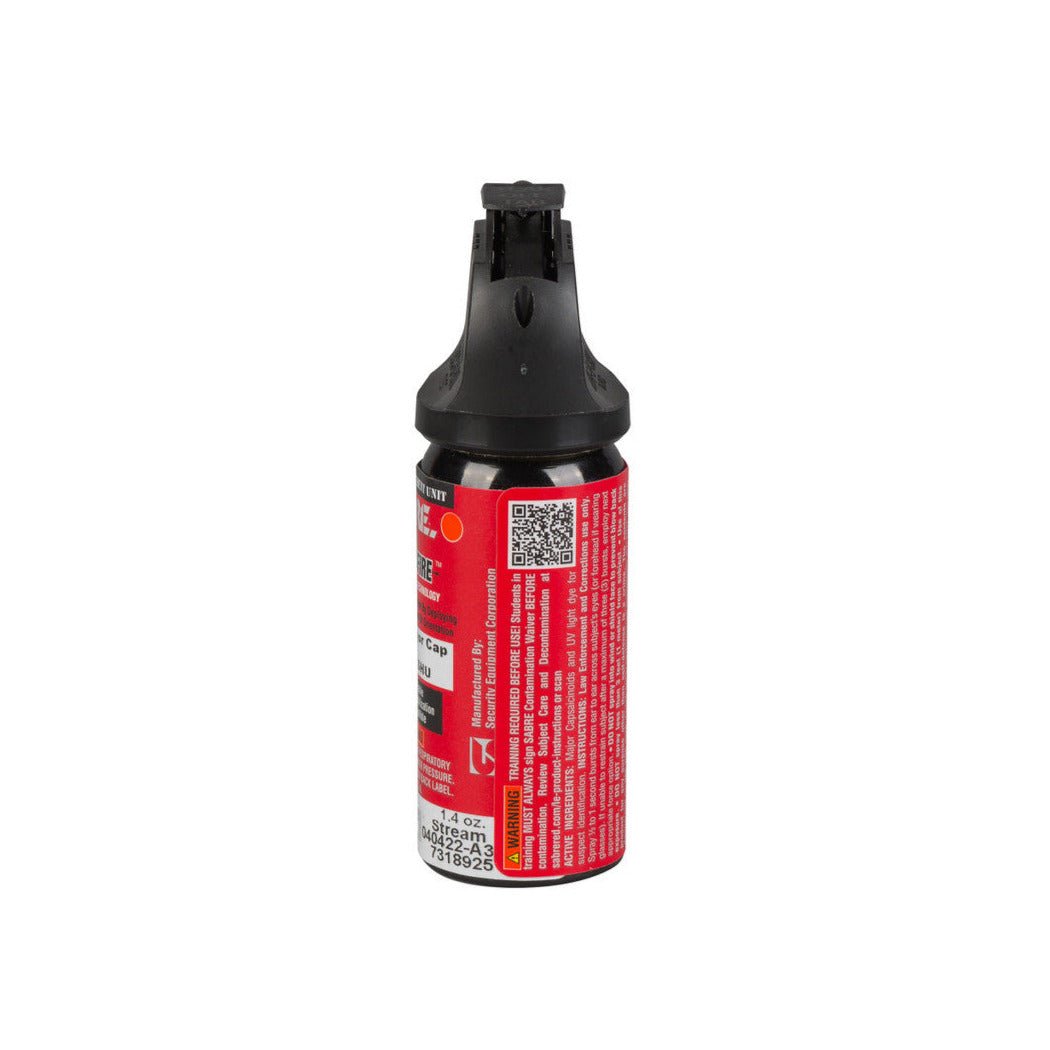 Front view of SABRE Crossfire MK-2 1.4 oz stream pepper spray 72CFT1010