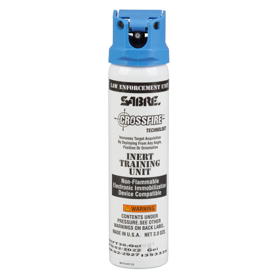 SABRE Crossfire pepper spray canister on a white background