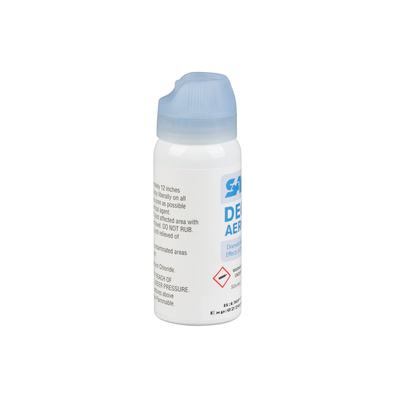 SAF DECAEROS aerosol can on a white background