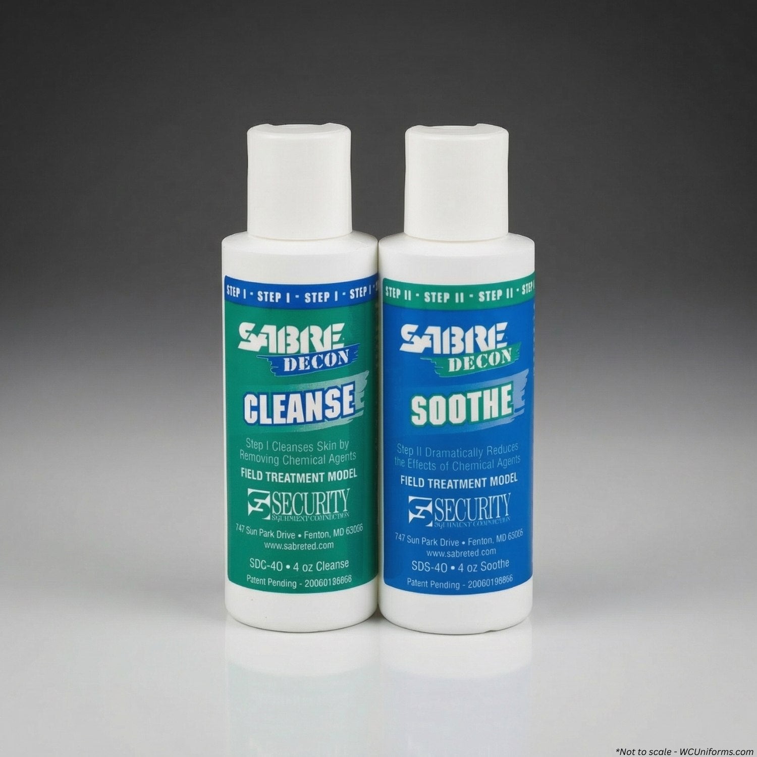 Sabre Decon Cleanse & Soothe for decontamination of pepper spray exposure SD-40 - WCUniforms