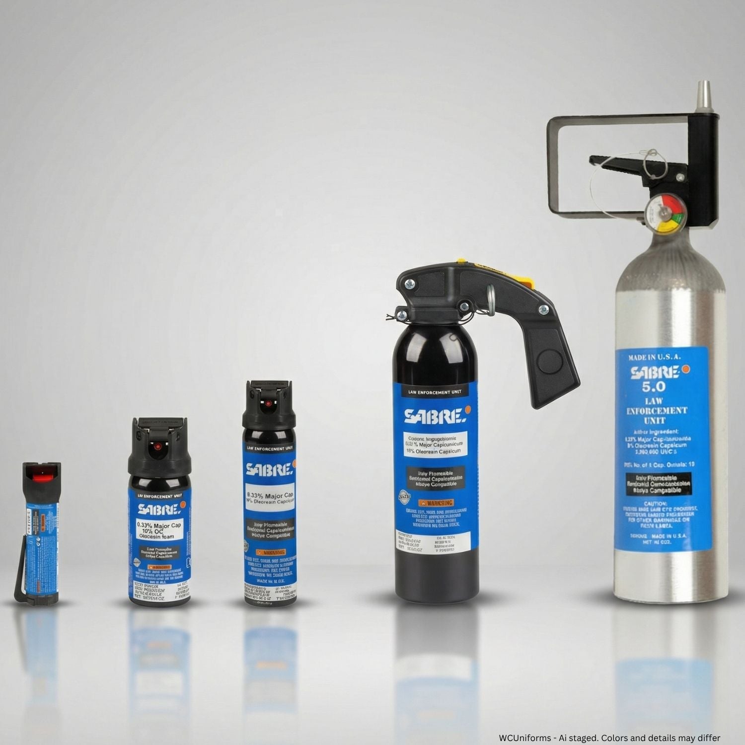 Sabre Defense H2O 0.33 MC 10% OC Pepper Spray .69, 1.8, 3.3. 16, or 46 oz - WCUniforms