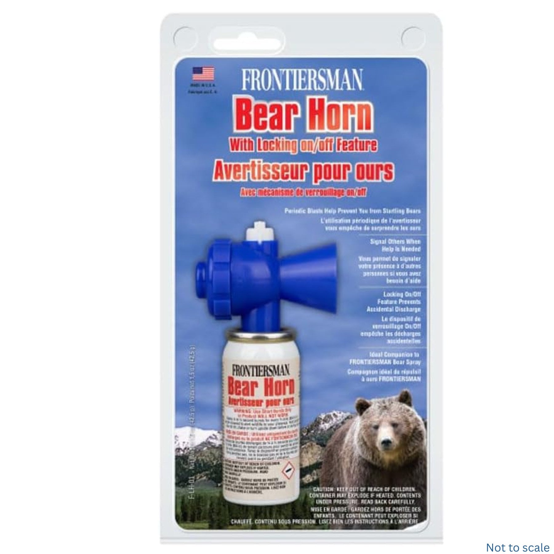 Sabre Frontiersman Bear Horn with Locking Top F - LH - 01 - WCUniforms