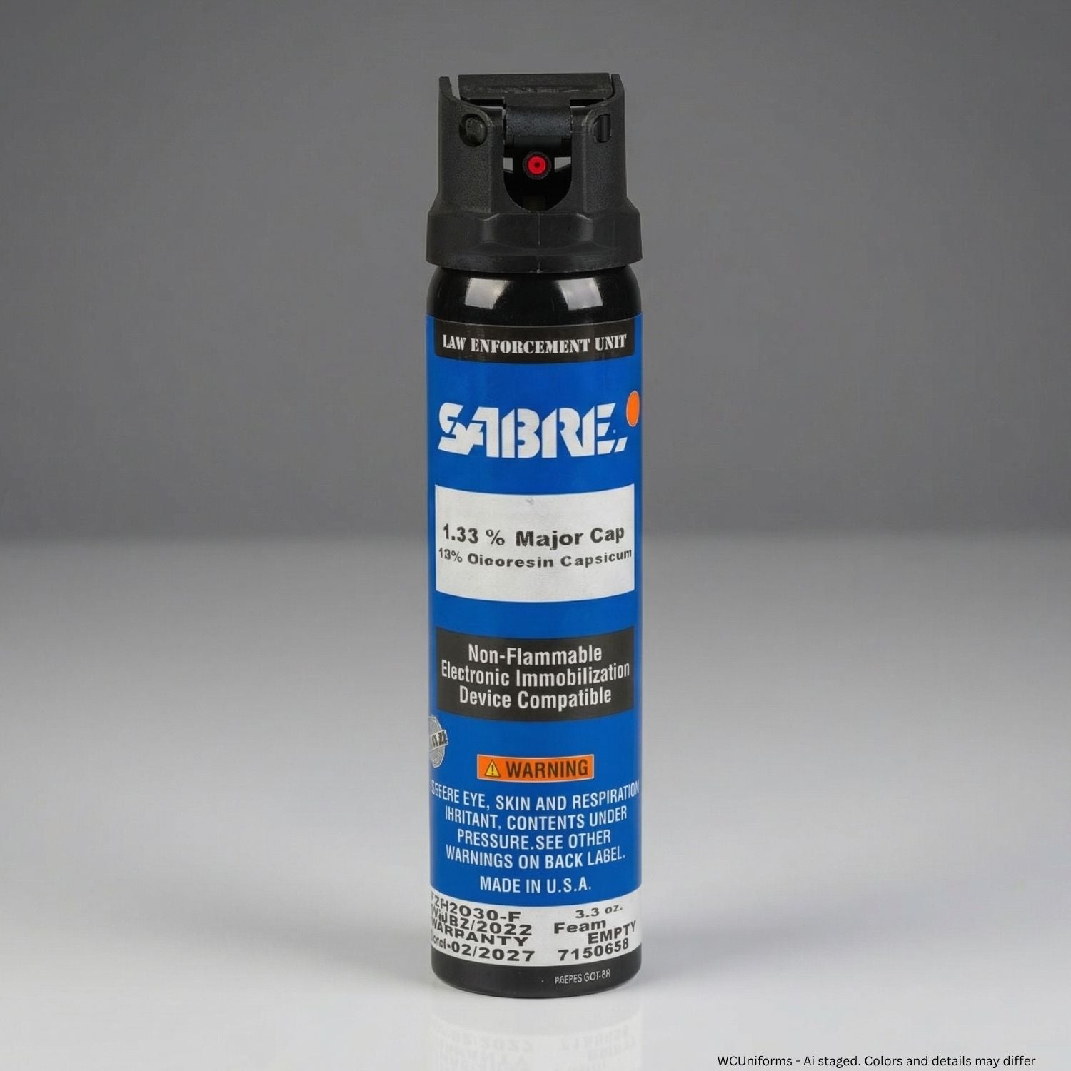 Sabre Red 1.33% MC, 10% OC, 3.3 oz Foam (MK-4) Pepper Spray - WCUniforms