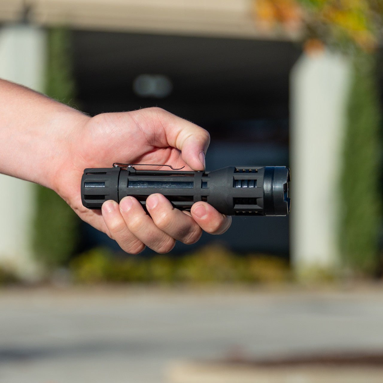 Sabre Tactical 2-in-1 Stun Gun with LED Flashlight (black or green) - WCUniforms