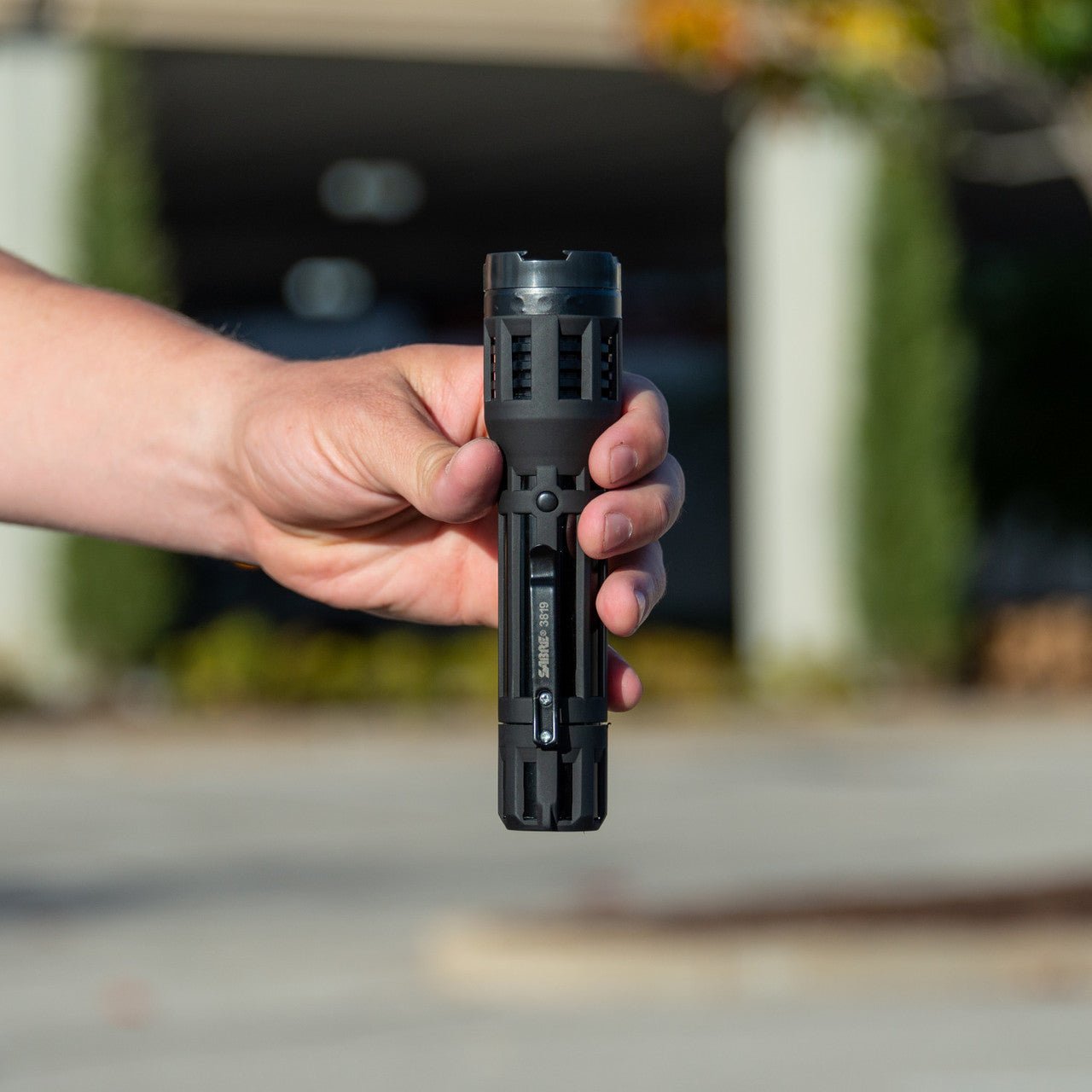 Sabre Tactical 2-in-1 Stun Gun with LED Flashlight (black or green) - WCUniforms