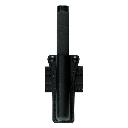 Safariland 35 Baton Holder designed for expandable batons, accommodating 16, 21, and 26-inch sizes in a sleek black finish.