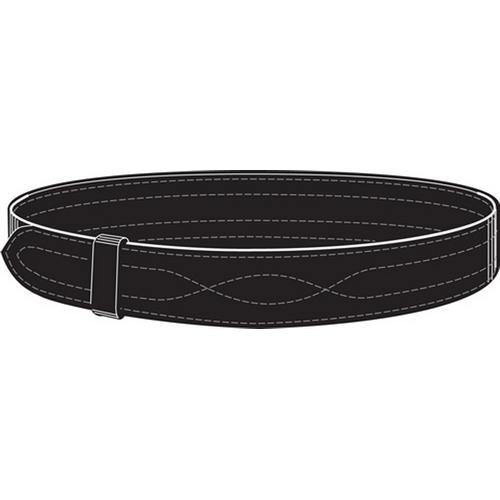Safariland 94P buckleless duty belt in black, featuring hook and loop closure and free-sliding keeper.