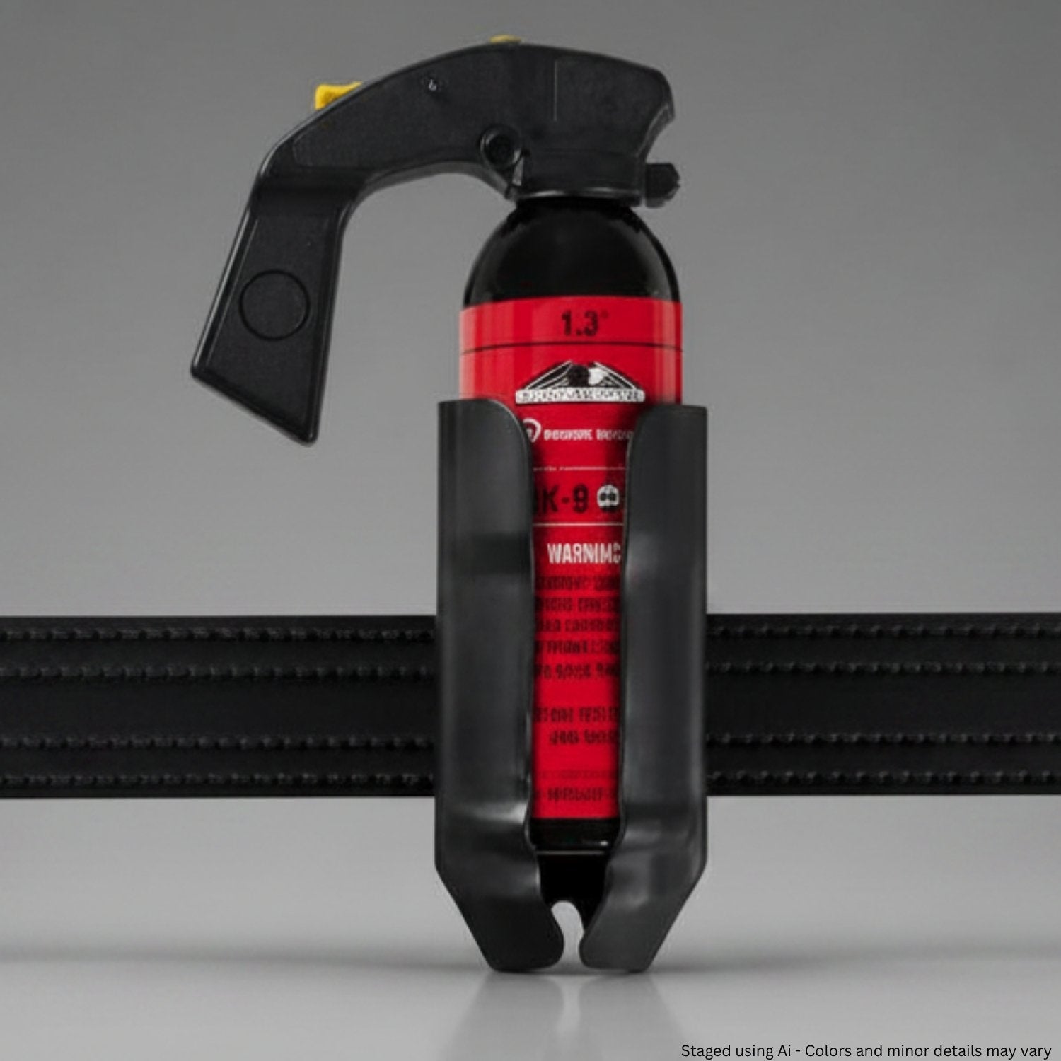 Safariland Model 34 Open Top Mace®/OC Holder MK-9 on a gray background