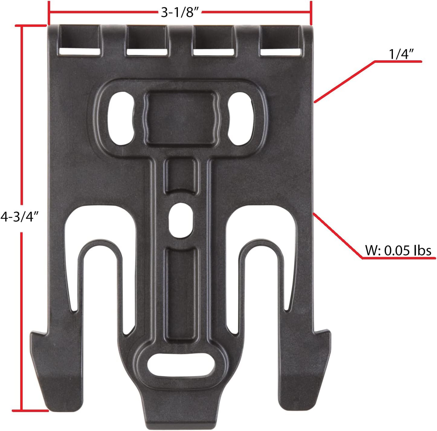 Safariland Model 6004-19 Quick Locking System Holster Fork (QLS 19) 1133910 - WCUniforms