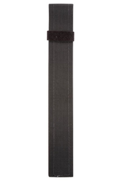 Safariland Model 6009-11 Single Strap Leg Assembly in black, featuring durable webbing and a Velcro closure.