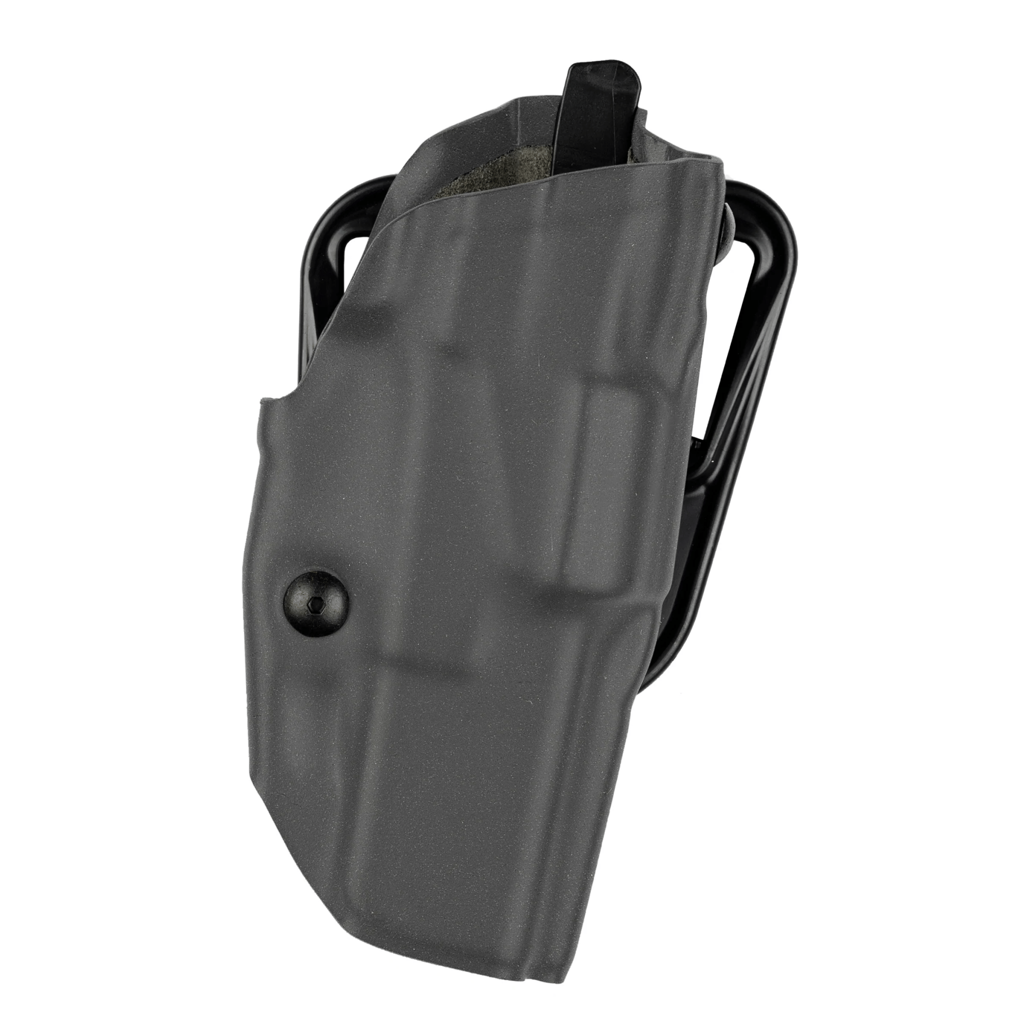 Safariland Model 6377 ALS Concealment Holster for Glock 19 in black with belt loop attachment for secure carrying.