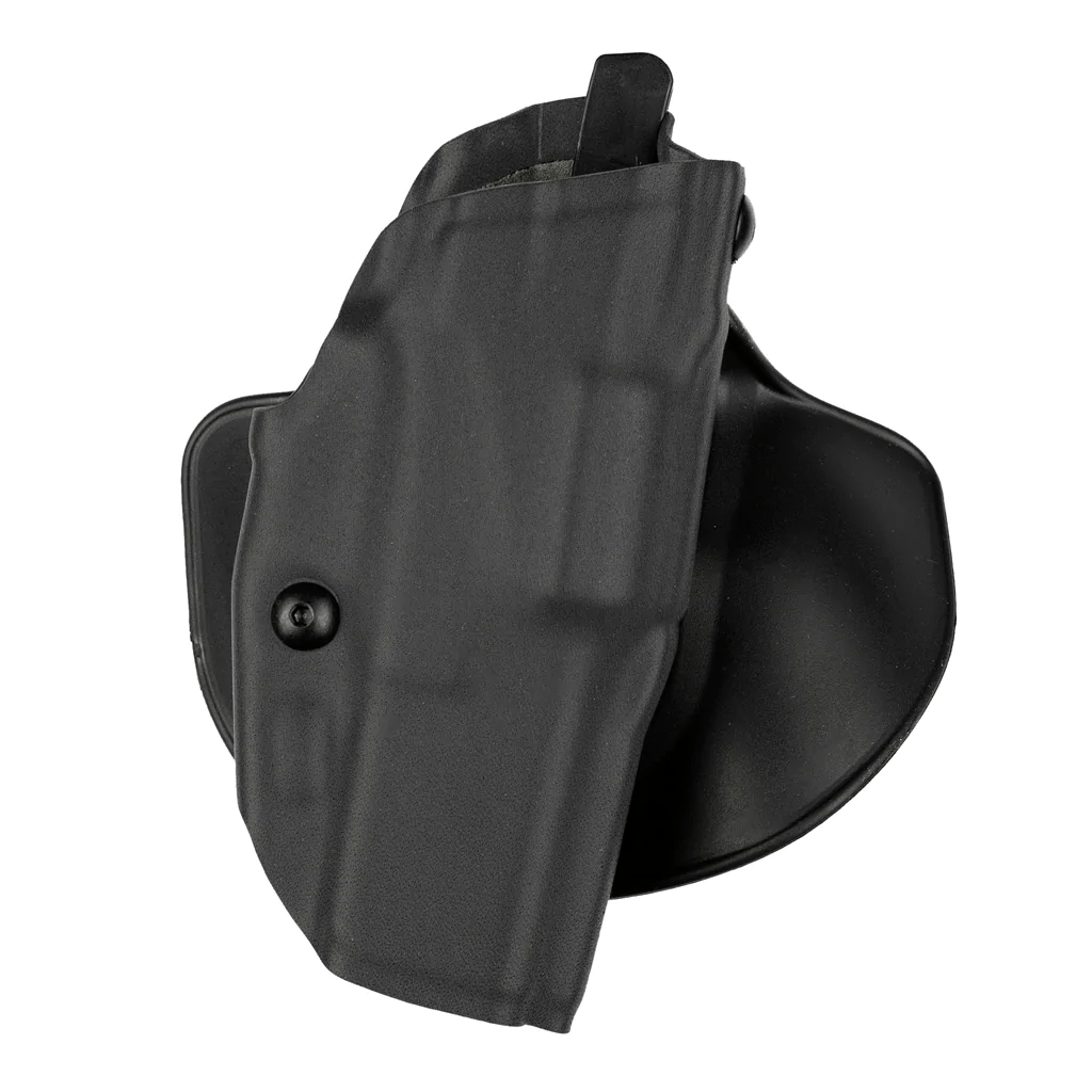 Safariland Model 6378 ALS Concealment Paddle Holster for Glock 17, showcasing open-top design and secure ALS locking system.