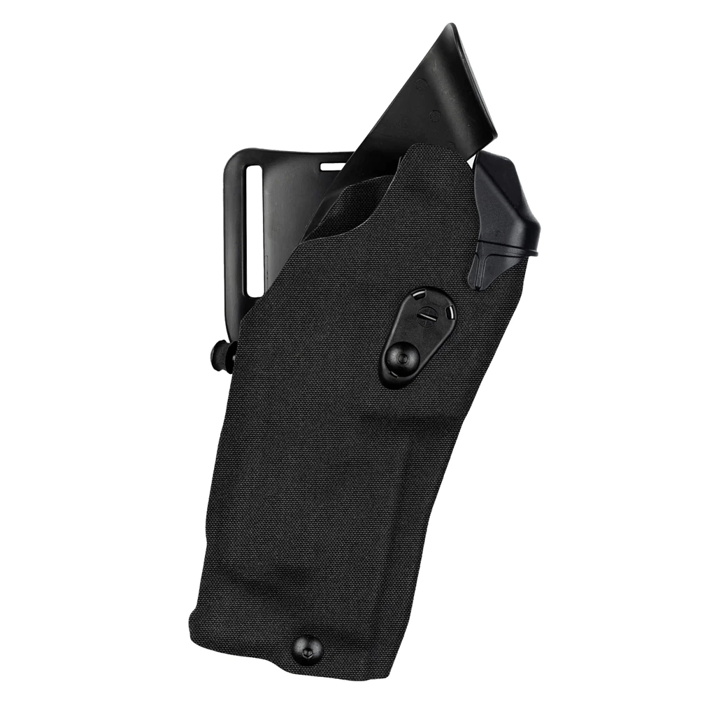 Safariland Model 6390RDS ALS Mid-Ride Duty Holster designed for STI Staccato P-Duo with light attachment.