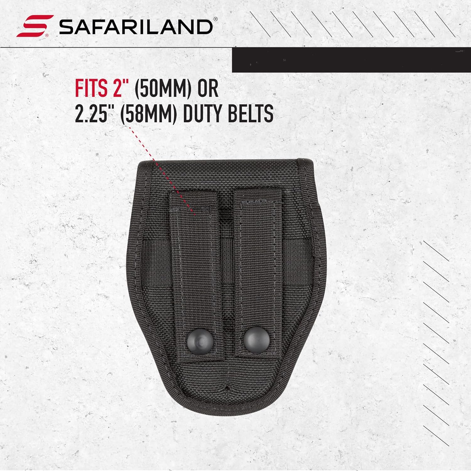 Safariland Model 7300 AccuMold® Covered Handcuff Case 1016143 - WCUniforms