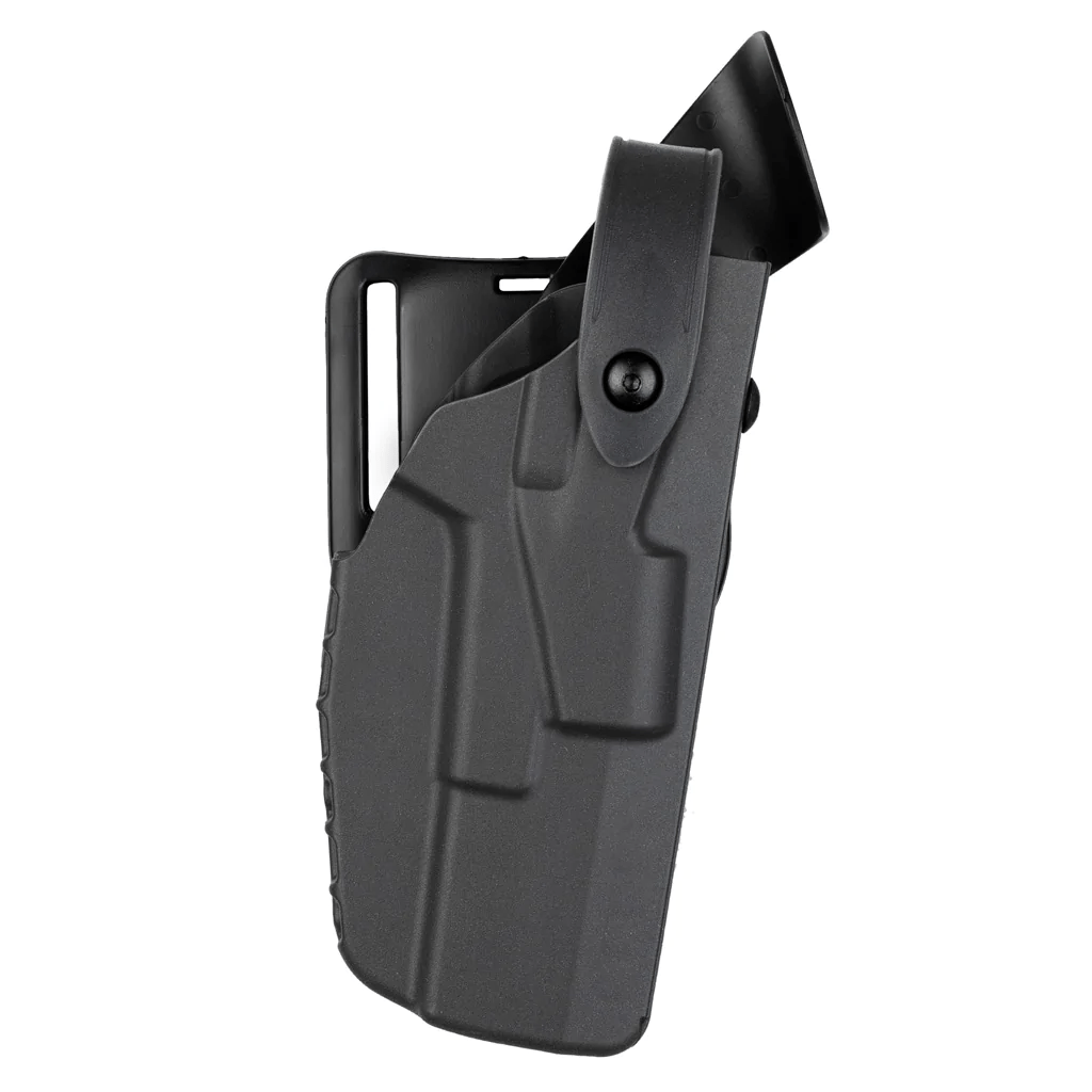 Safariland 7360 7TS ALS/SLS Mid-Ride Duty Holster for Glock 19 w/ Compact Light, showcasing durable and lightweight design.