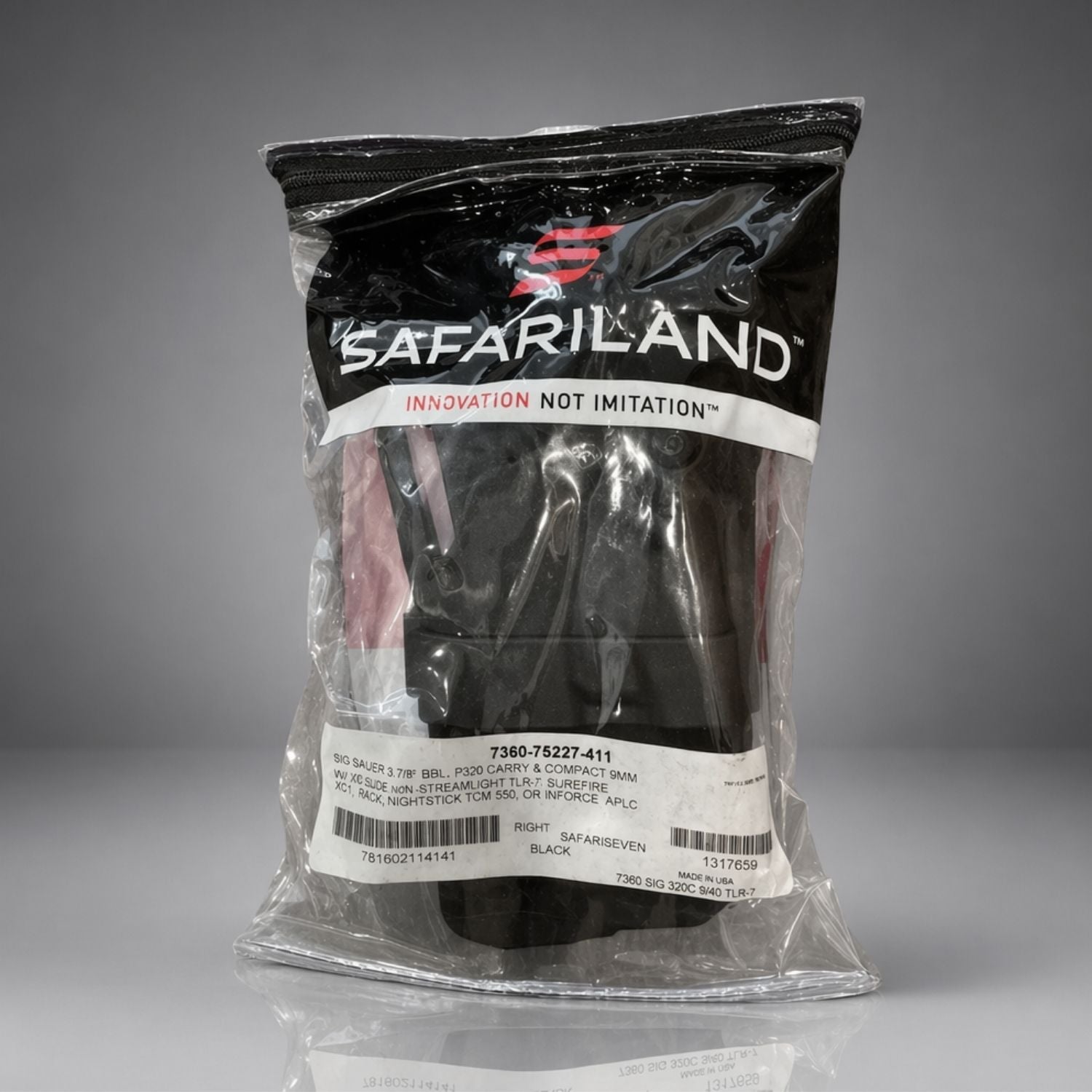 Safariland Model 7360 7TS ALS/SLS Mid - Ride Level lll Duty Holster for Sig Sauer P320C with Compact Light - WCUniforms