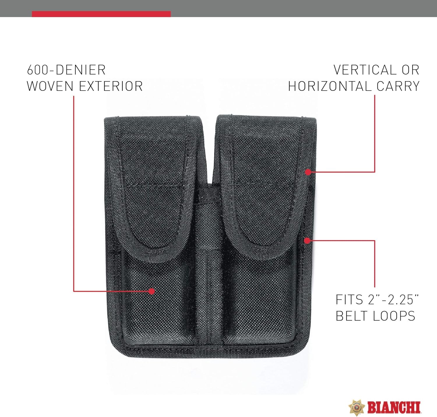 Safariland Model 8002 Double Magazine Pouch - PatrolTek 1160760 - WCUniforms