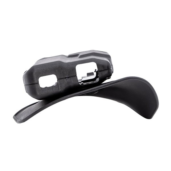 Black holster on a white background