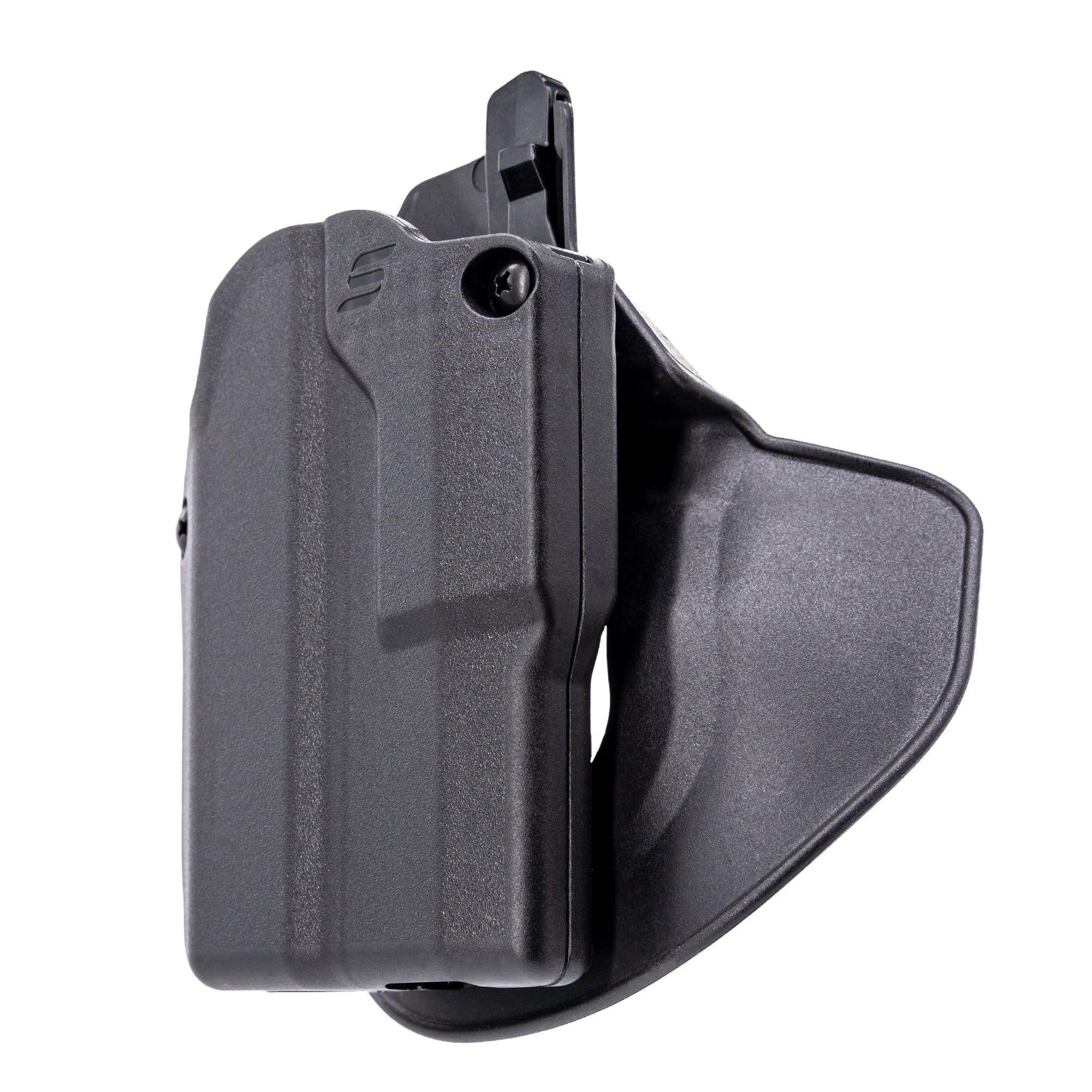 Black holster on a white background