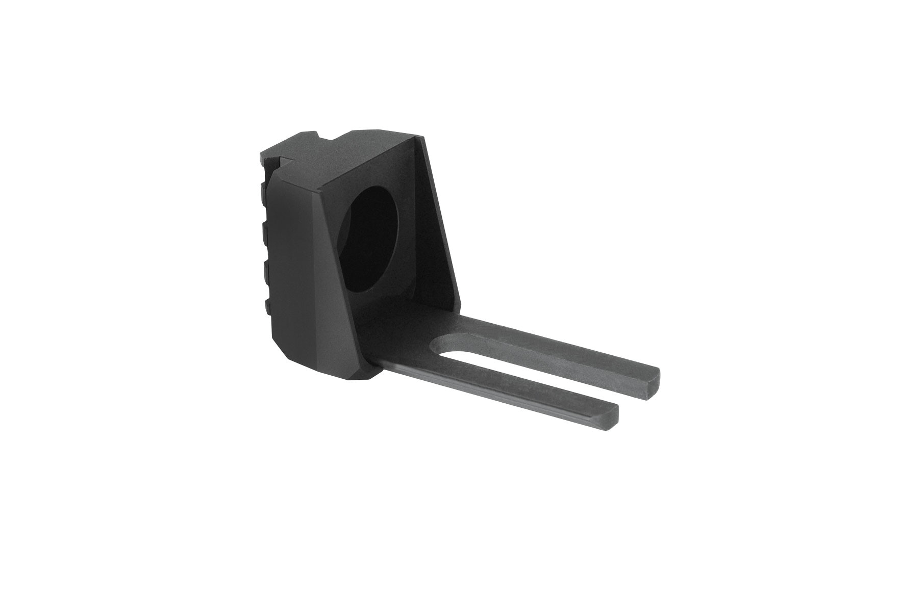SB Tactical AK to 1913 brace adapter for AK47/74 with steel fork and aluminum housing.