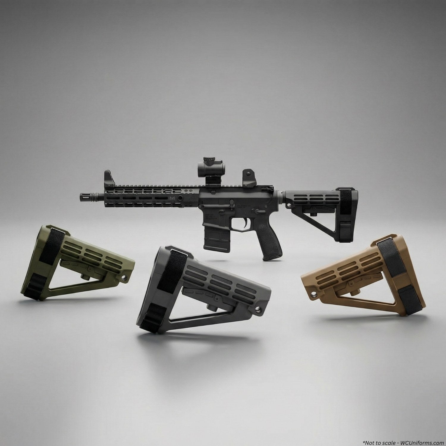 SB Tactical SBA4™ 5-Position Adjustable - Black, FDE, OD Green, or Gray - WCUniforms