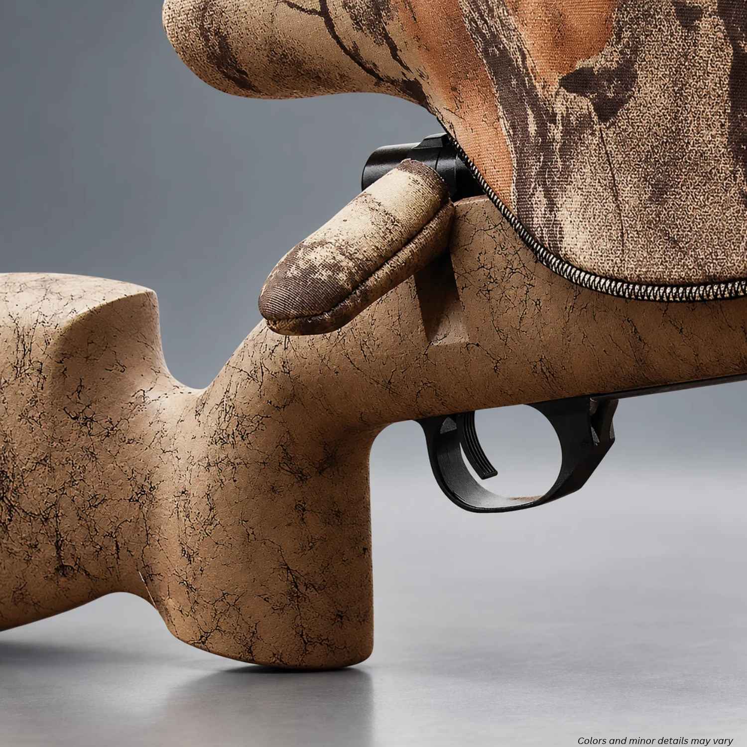 SENTRY Bolt Boot 16BA01NG neoprene rifle bolt cover in Natural Gear Camo, detail view