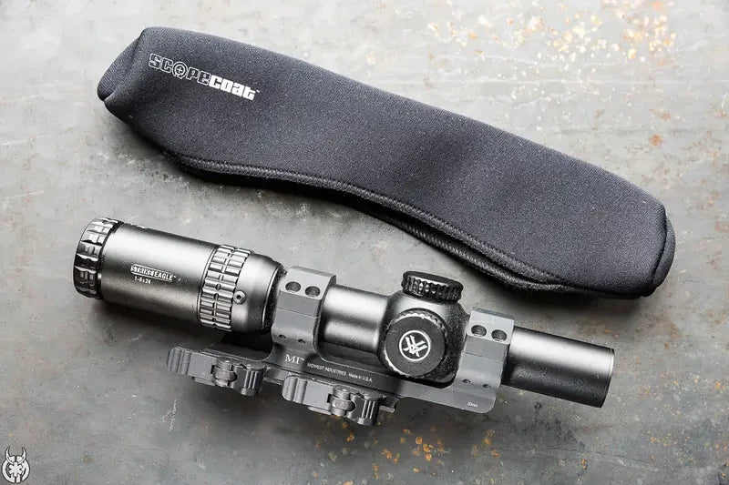 SENTRY 3mm Scopecoat stretched over a variable-power riflescope