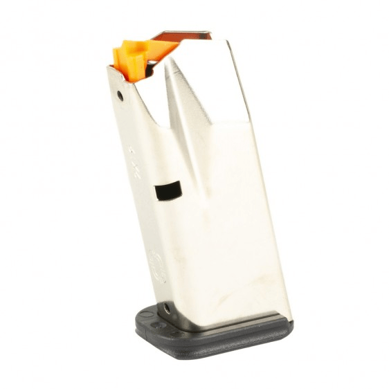 Shadow Systems CR920 10-round magazine in sleek silver finish, designed for reliability and durability in 9mm performance.