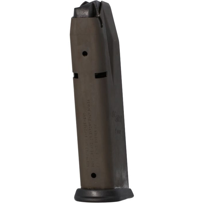 SIG SAUER P228/P229 MAG-229-9-13 13-round 9mm magazine top view, feed lips and follower opening