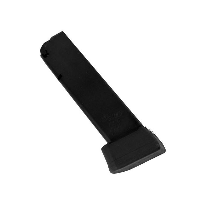 SIG SAUER P226 MAG-226-9-20 20-round 9mm magazine, polymer baseplate and double-stack body detail