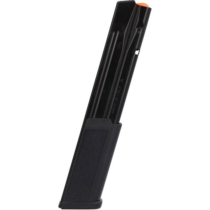 SIG SAUER P320 9mm 30-round magazine 8900576 in black, side profile of steel body