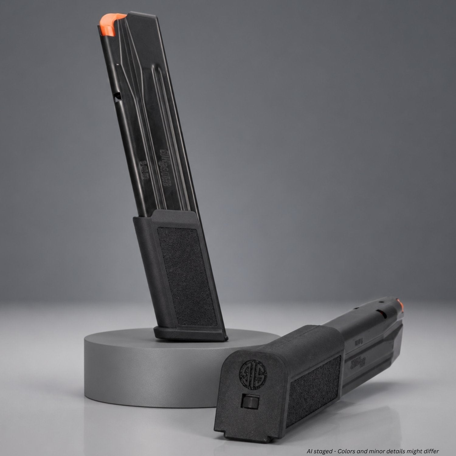 SIG SAUER P320 9mm 30-round extended magazine 8900576 in black, full front view