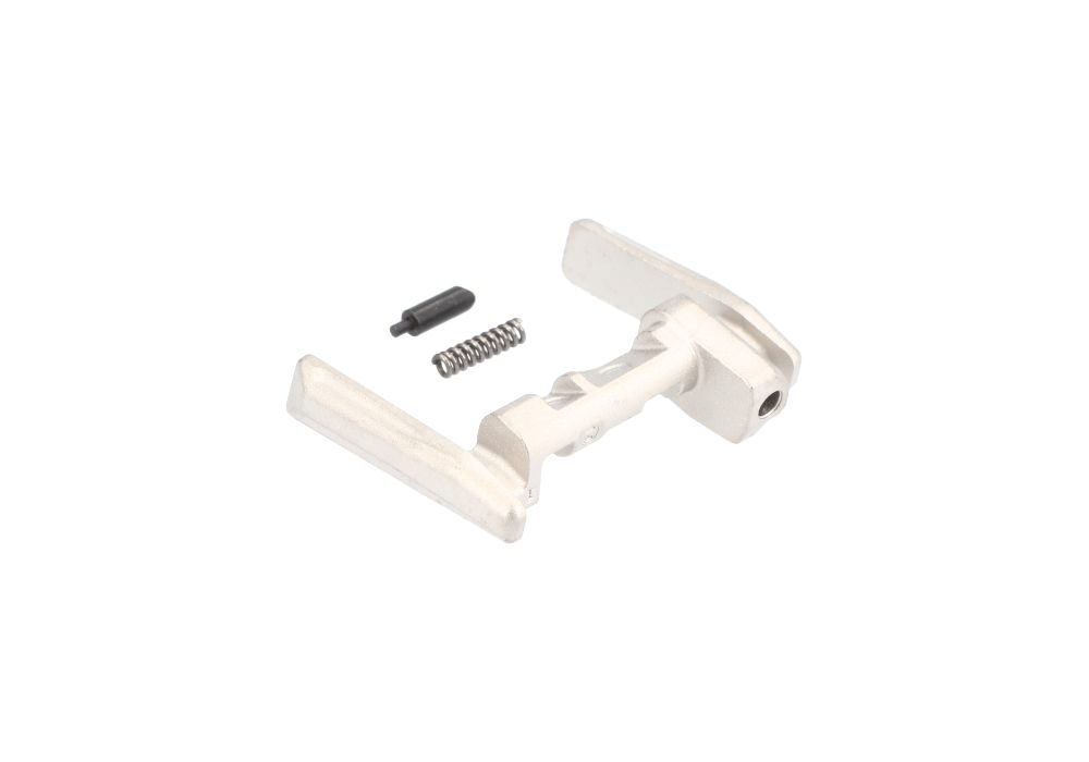 SIG SAUER P365X nickel manual safety controls parts kit including safety, detent, and spring for firearm maintenance.