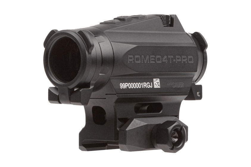 SIG SAUER ROMEO4T-PRO sight for semi-automatic pistols and MSR platforms, designed for professional use in various lighting conditions.