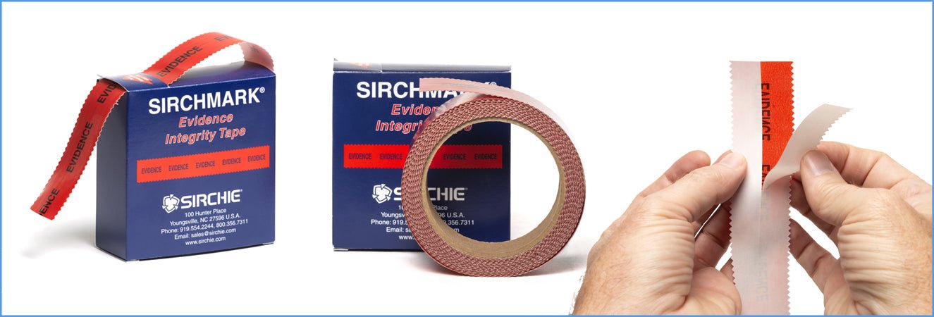 Sirchie SIRCHMARK® 1 ½" Red Evidence Tape – Tamper-Evident - 54ft or 108ft - WCUniforms