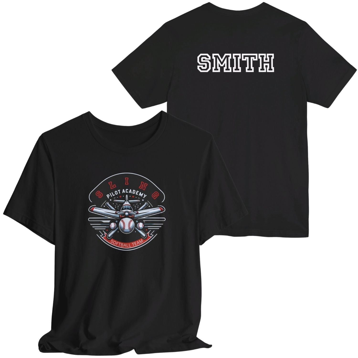 Sling Pilot Academy Softball Unisex Jersey T-Shirt - WCUniforms
