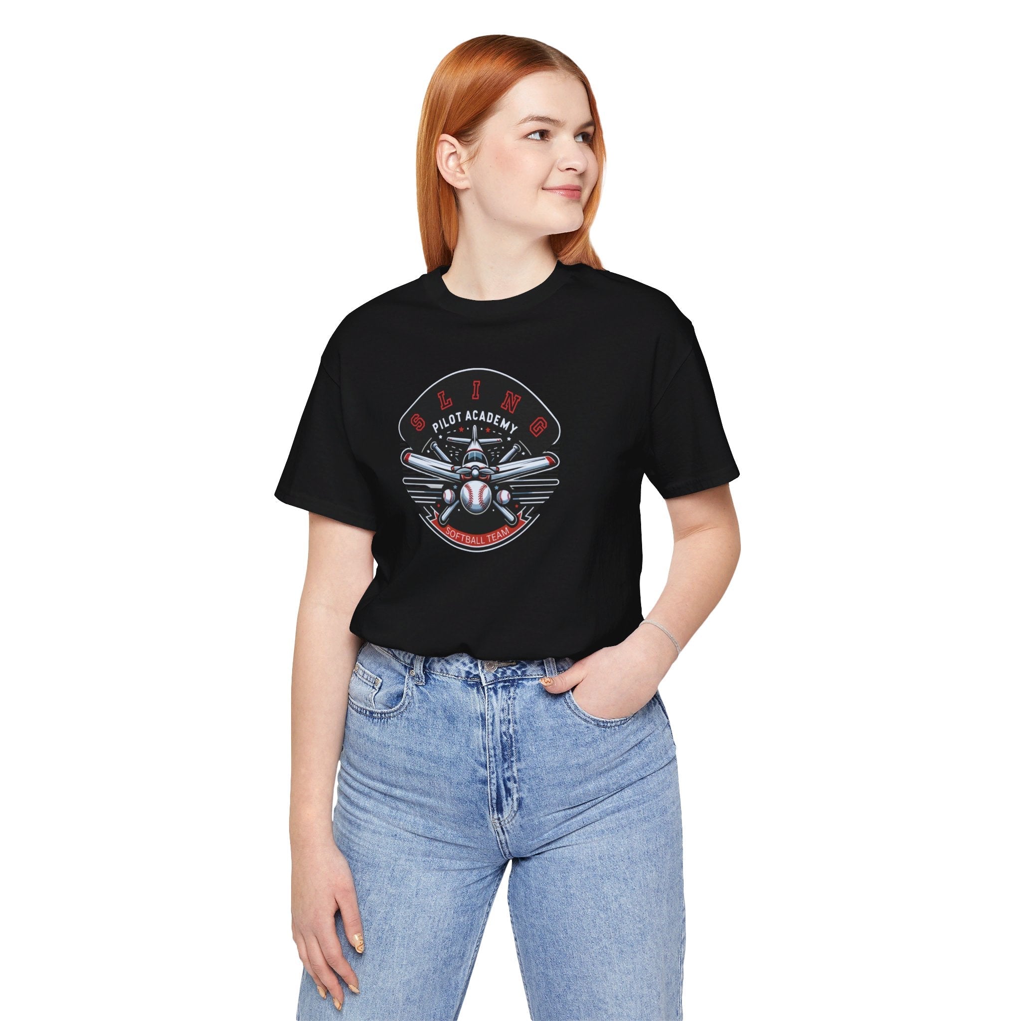 Sling Pilot Academy Softball Unisex Jersey T-Shirt - WCUniforms