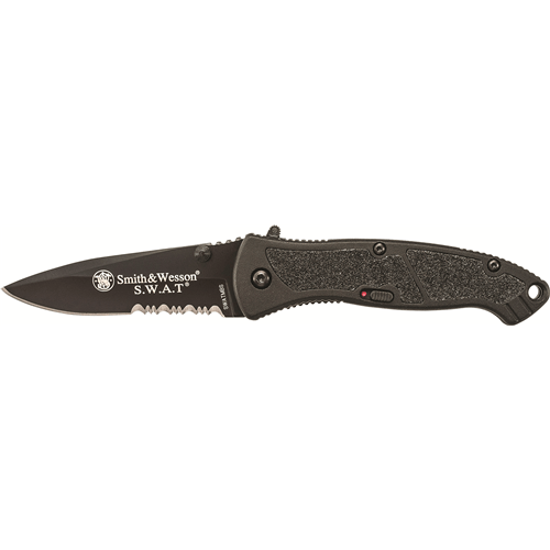 Smith & Wesson Medium Magic Assisted Opening knife with aluminum handle and M.A.G.I.C. spring assist feature.