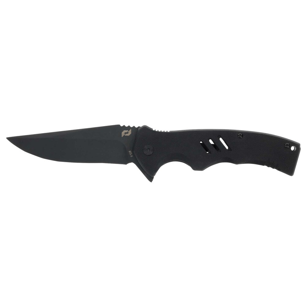 Smith & Wesson Sentiment Folder CP=3 knife with black G10 handle and clip-point blade, showcasing modern design and functionality.