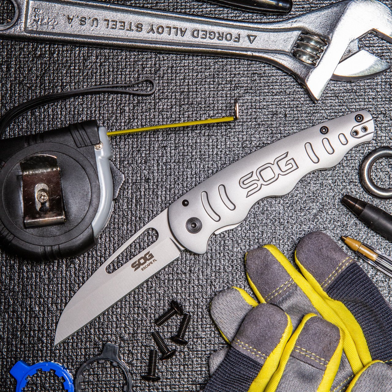 SOG Escape FL 14-52-01-57: Durable All-Metal Folding Knife - WCUniforms